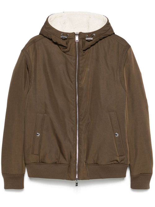 Hooded puffer jacket - Brown