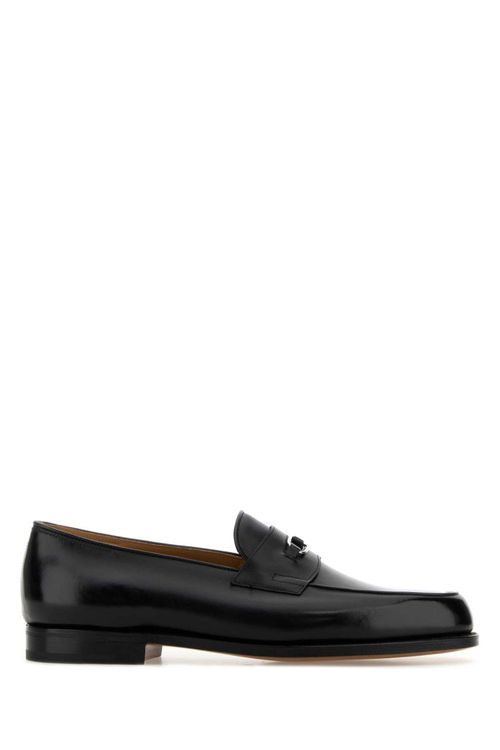 Black Leather Loafers