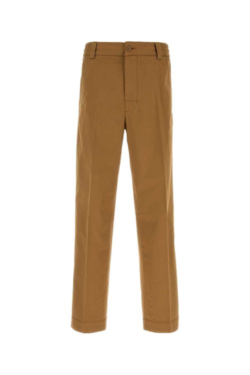 Cotton Trousers — Camel