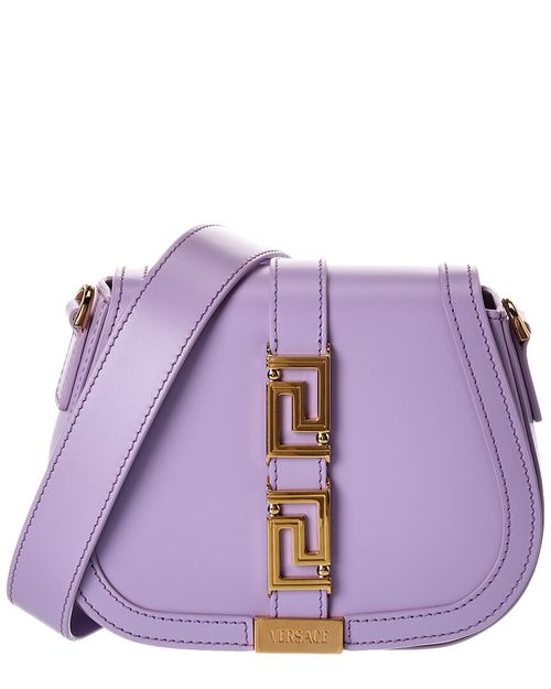 Greca Goddess Small Leather Shoulder Bag