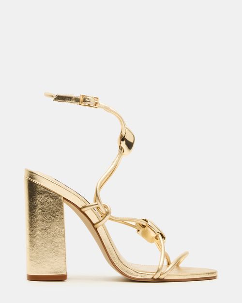Steve Madden Women's Cato Block Heels - Champagne - - Leather