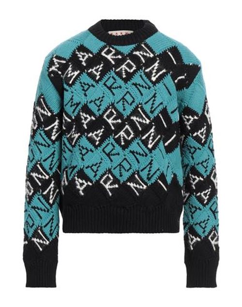 Marni Man Sweater Turquoise Size 38 Virgin Wool, Alpaca wool, Polyamide