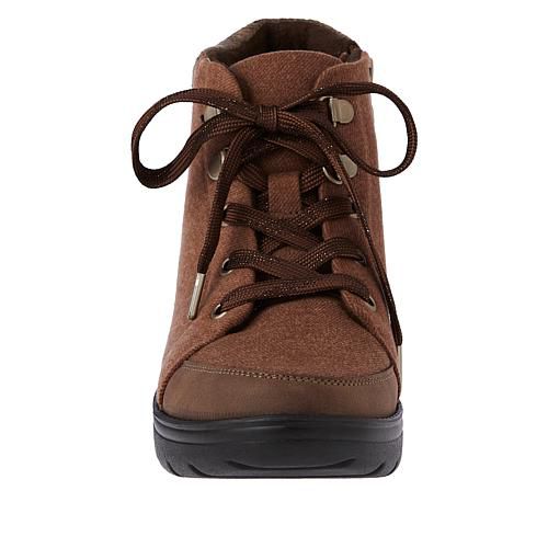 Brooklyn Machine Washable Wedge Ankle Boot - Brown