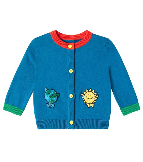 Stella McCartney Kids Baby cotton and wool cardigan