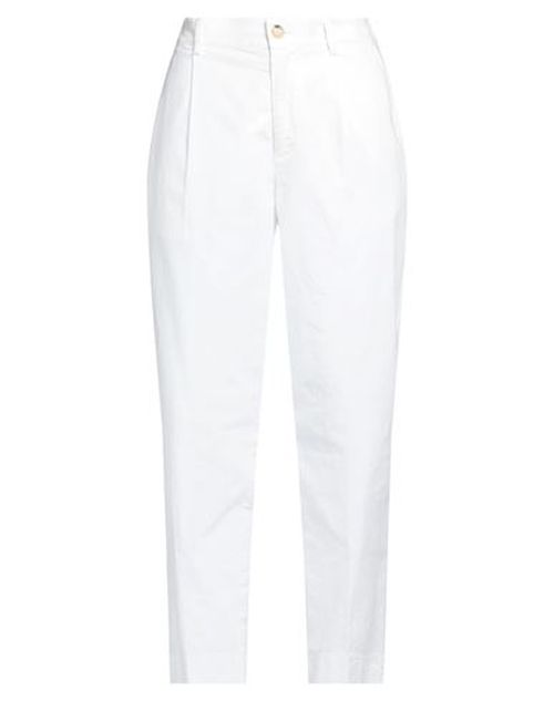 True Nyc Woman Pants White Size 31 Cotton, Elastane