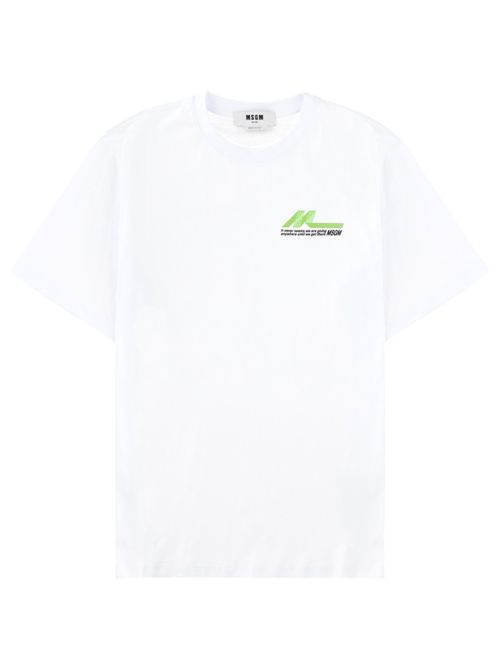 White Logo Crew Neck T-Shirt