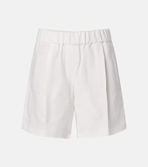 High-rise Bermuda shorts