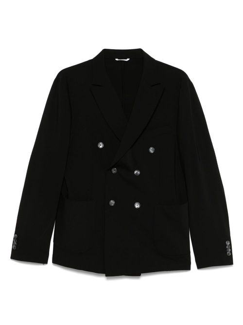 Cruna double-breasted blazer - Black