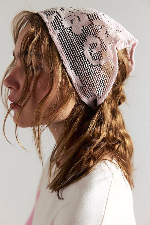 Felicity Hair Scarf at Free People in Creamy Violet
