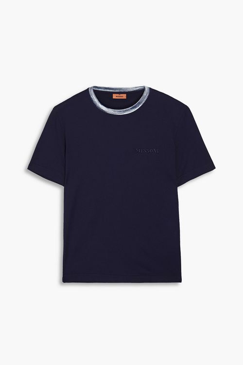 Cotton-jersey T-shirt - Blue - S