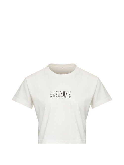 Logo-Print Cotton T-shirt — White