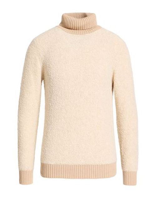 Man Turtleneck Beige Size 38 Acrylic, Wool, Polyamide