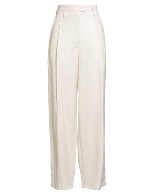 Woman Pants Beige Size 8 Viscose, Linen