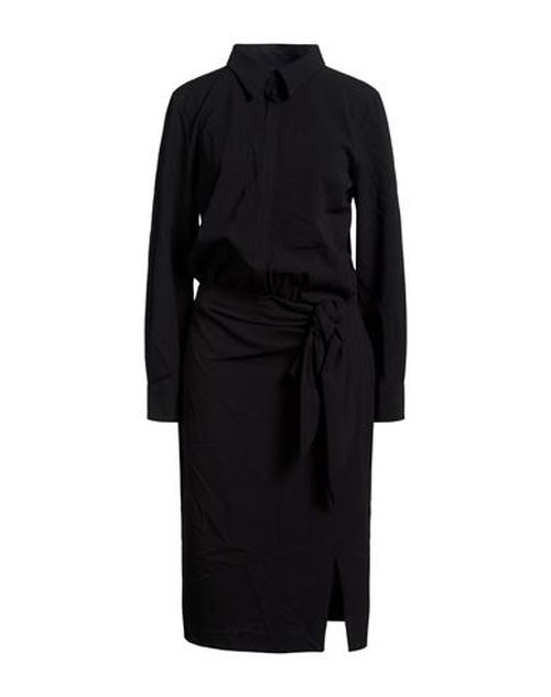 Woman Midi dress Black Size S Polyester, Viscose, Elastic fibres