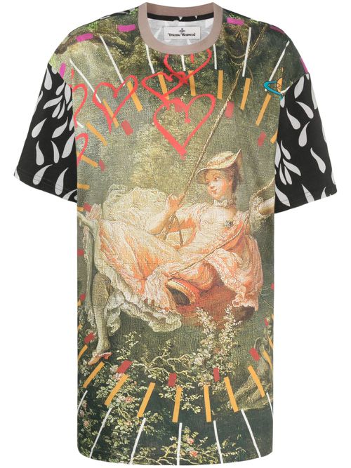 The Swing-print organic cotton T-shirt - Green