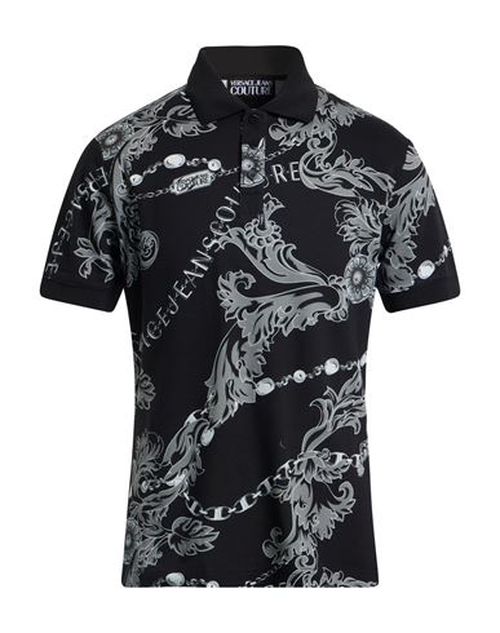 Man Polo shirt Black Size L Cotton