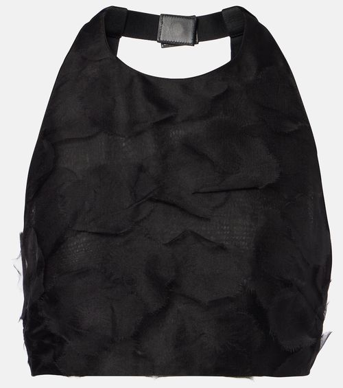 Fumetto silk fil coupé crop top