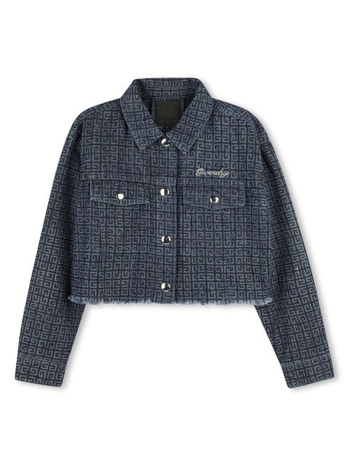 4G-motif denim jacket - Blue