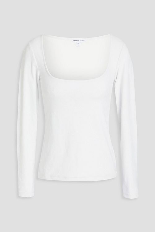 Crushed-velvet top