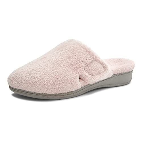 Vionic Women’s Gemma Mule Slipper - Comfortable Spa House Slippers that include Three-Zone Comfort with Orthotic Insole Arch Support