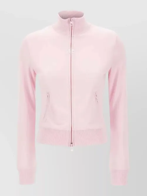 Courrèges - signature tracksuit jacket high collar