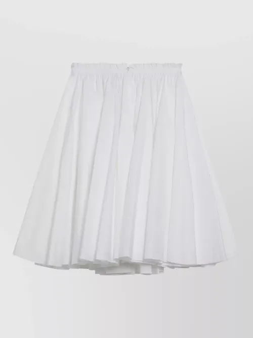 Ami Paris - cotton skirt full silhouette pleated design