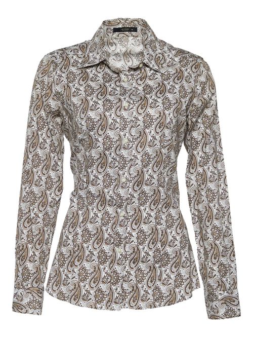 Paisley-print shirt - Brown