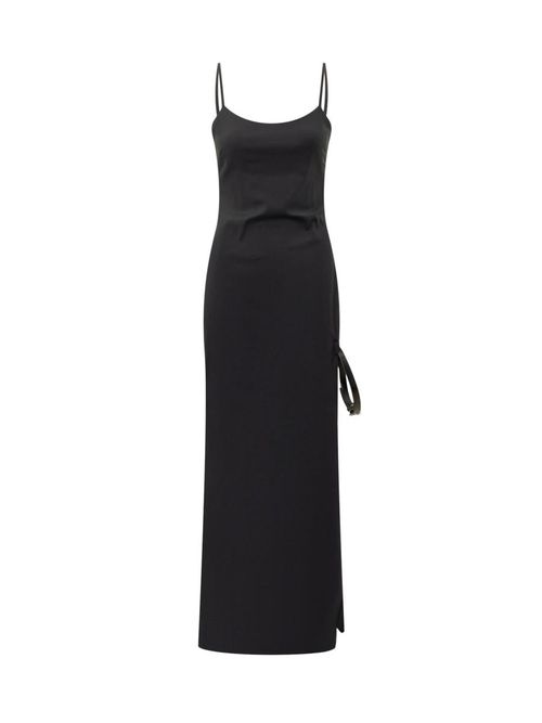 Black Long Dress With Thin Straps