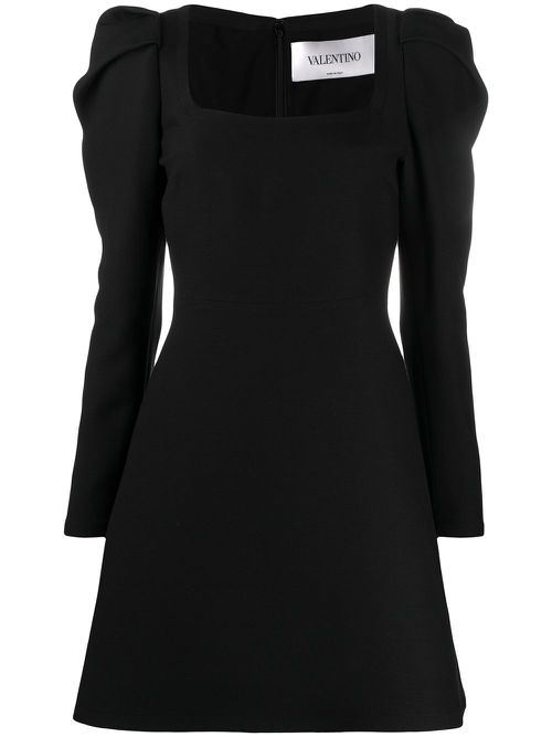 Valentino Garavani puff-sleeve cocktail dress - Black