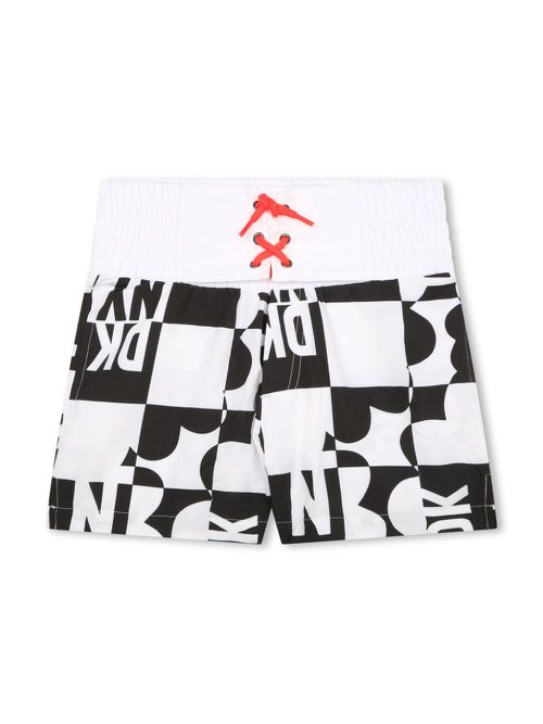 Logo-print swim shorts - Black