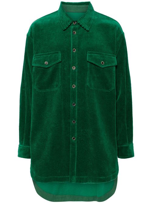Cotton shirt jacket - Green