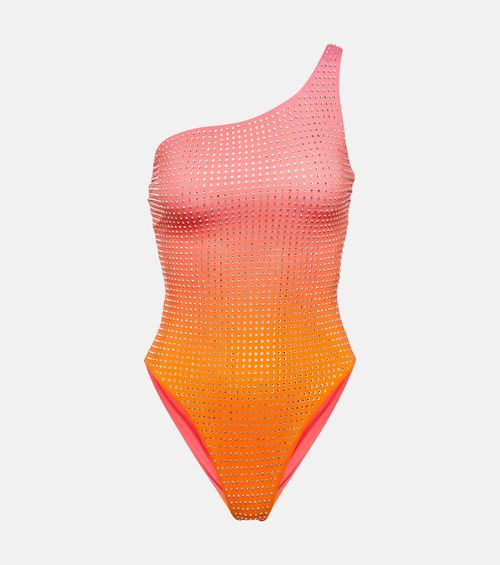 Self-Portrait Crystal-embellished swimsuit