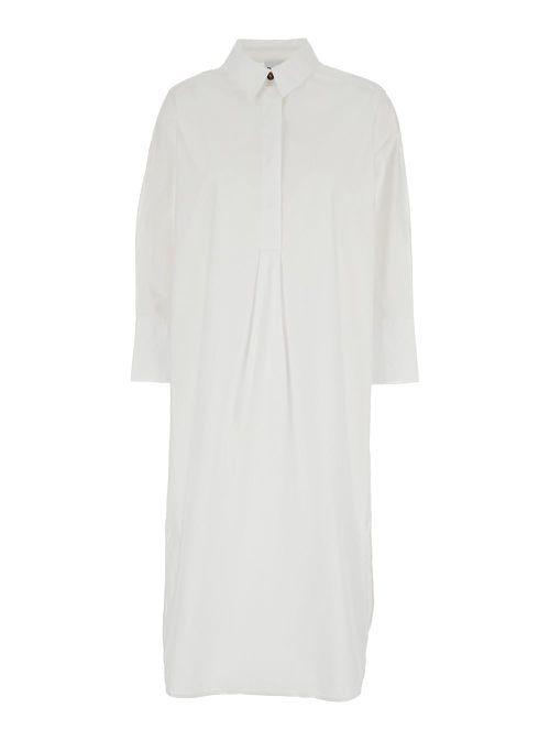 Cotton Poplin Oversized Shirt Dress