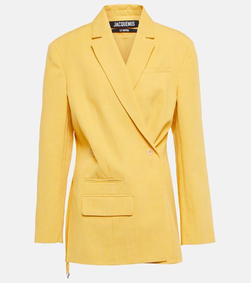 La Veste Tibau linen-blend blazer
