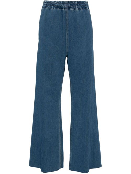Denim jersey pants - Blue