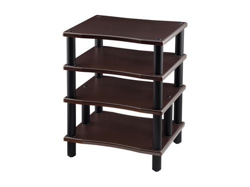 Monolith by Heavy Duty 4 Tier Audio Stand XL, 1&#34; Shelf Thickness, Espresso