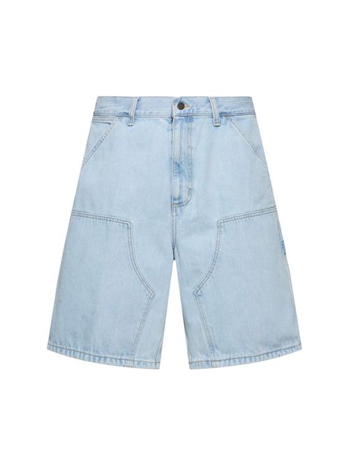Double Knee Cotton Denim Shorts