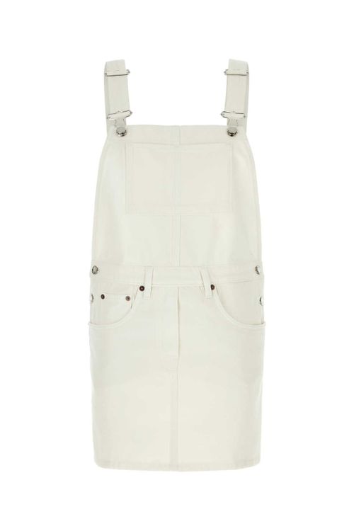Denim Dress — White