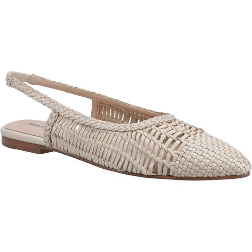 Hush Puppies Dalia Woven Leather Women's Cream Flat