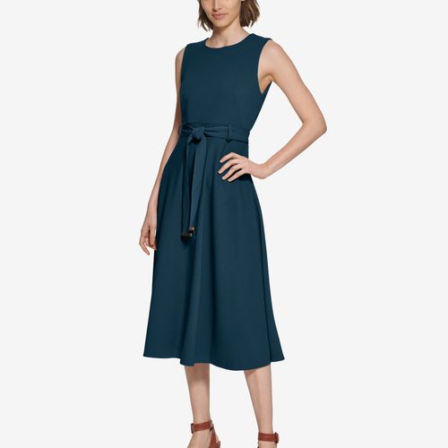 calvin klein dresses in macy's Women's Tweed Short-Sleeve Sheath Mini Dress - Serene Multi 37 1/2 length Jewel neck Short sleeves Unlined 58% polyester Calvin Klein Macy's Red Floral