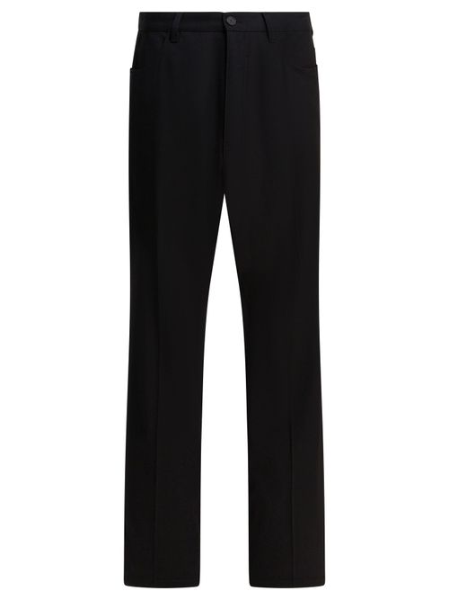 Wool Tailored Pants for Men - Mid-Rise, Regular Fit