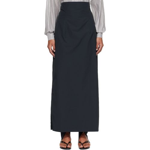 Navy Fosca Maxi Skirt