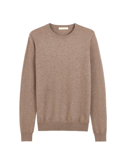 GOBI Cashmere Pullover 'Women's Essential Cashmere Crewneck Sweater' beige scuro