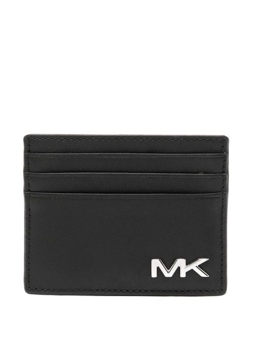 마이클코어스 남성 logo-plaque cardholder - Black 39R4LVAD2L