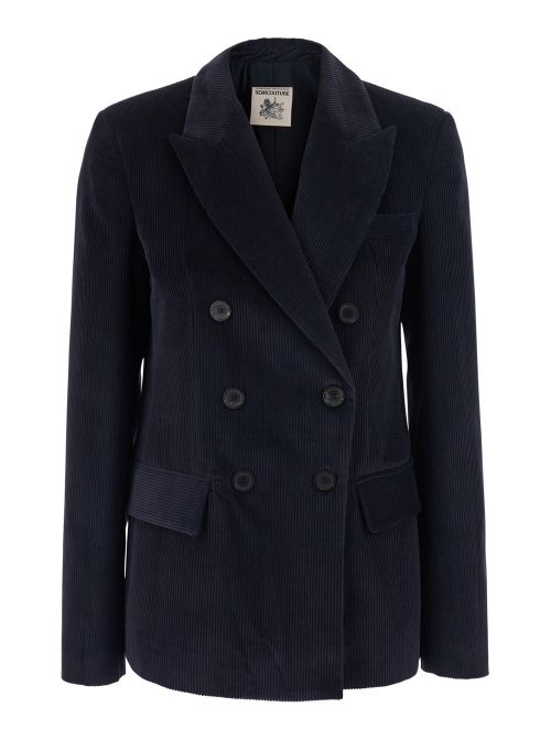 Corduroy Blazer — Blue