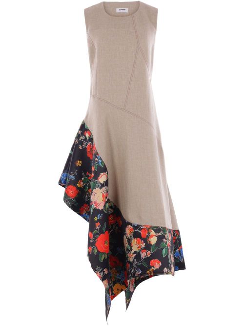 Zomer Jean midi dress - Neutrals