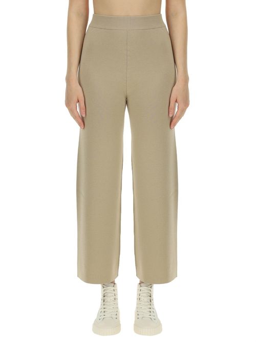 'Boke Flower' Embroidered Pants in Wool
