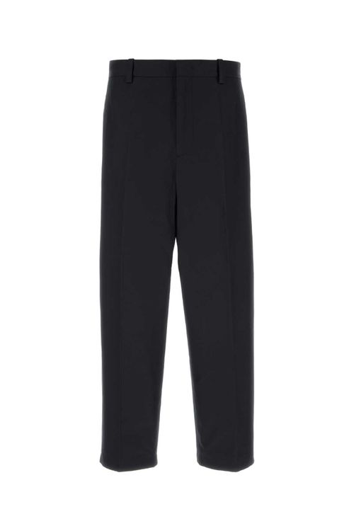 Cotton Trousers — Black