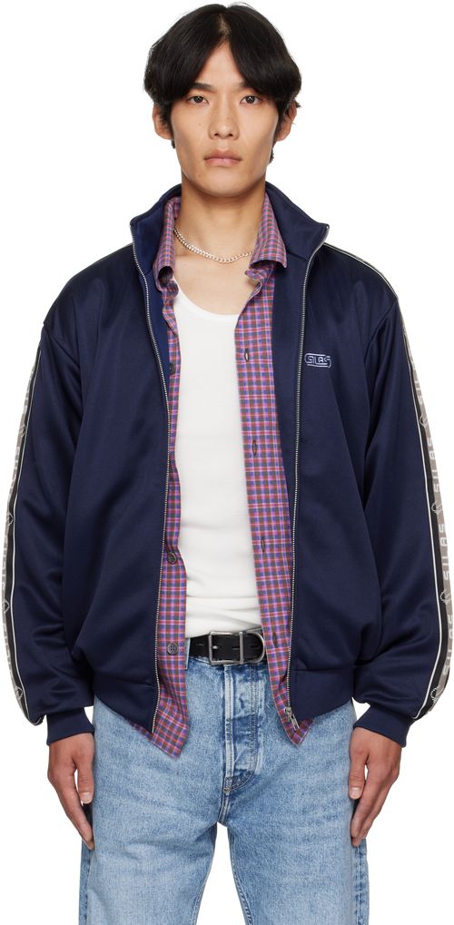 Navy Logo Track Jacket