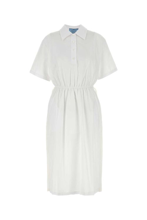 White Poplin Shirt Dress